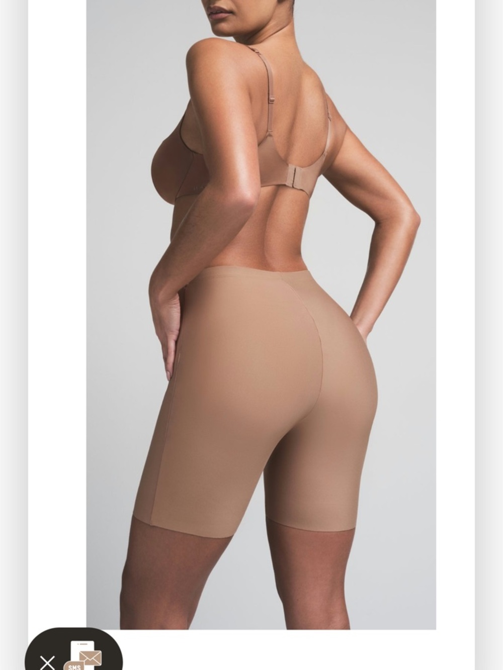 NWT SKIMS BBL enhancing Padded hips and butt short in color Sienna women’s L
